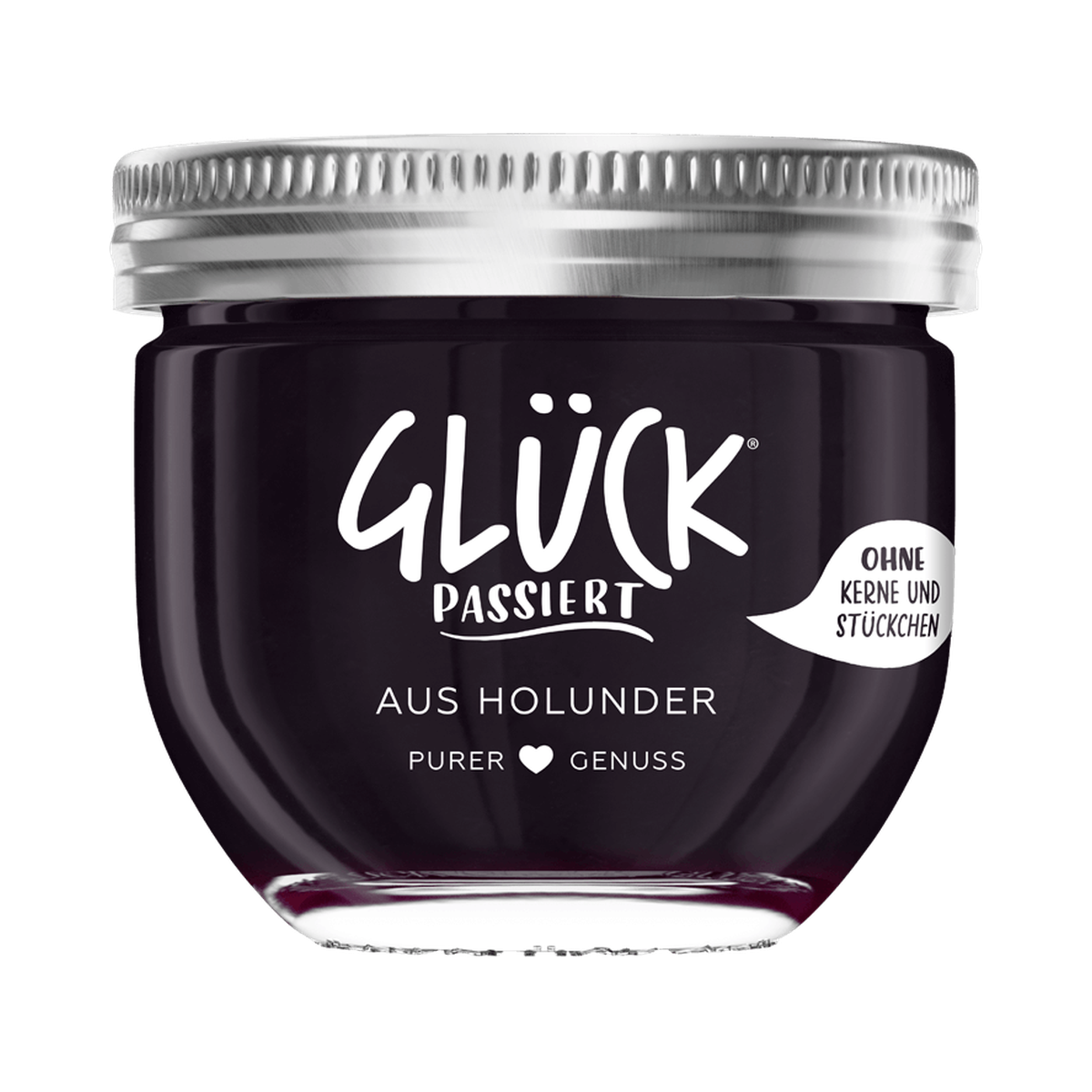 Glück Passiert Fruchtaufstrich Holunderbeere 230g