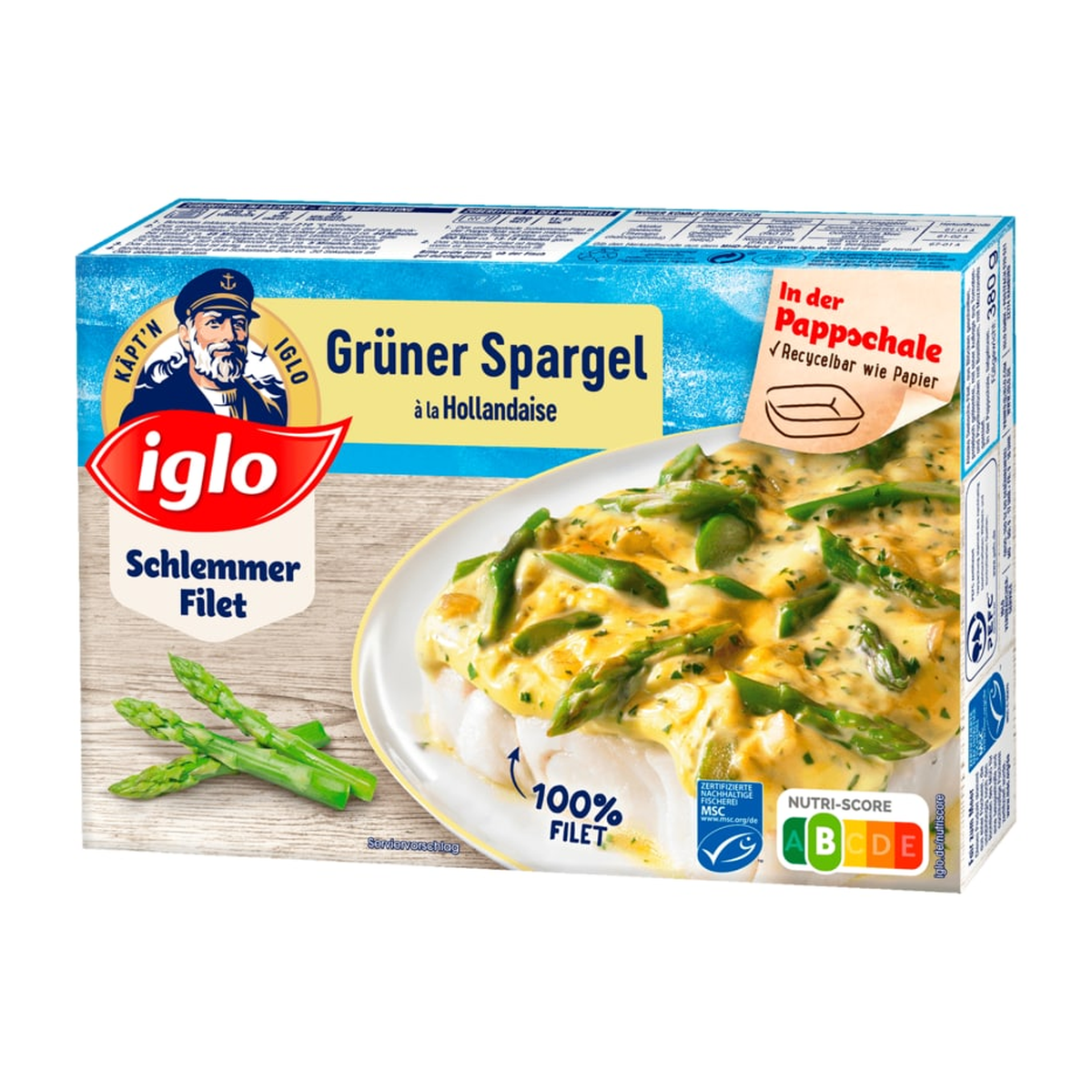 MSC Iglo Schlemmer-Filet Grüner Spargel a la Hollandaise 380g