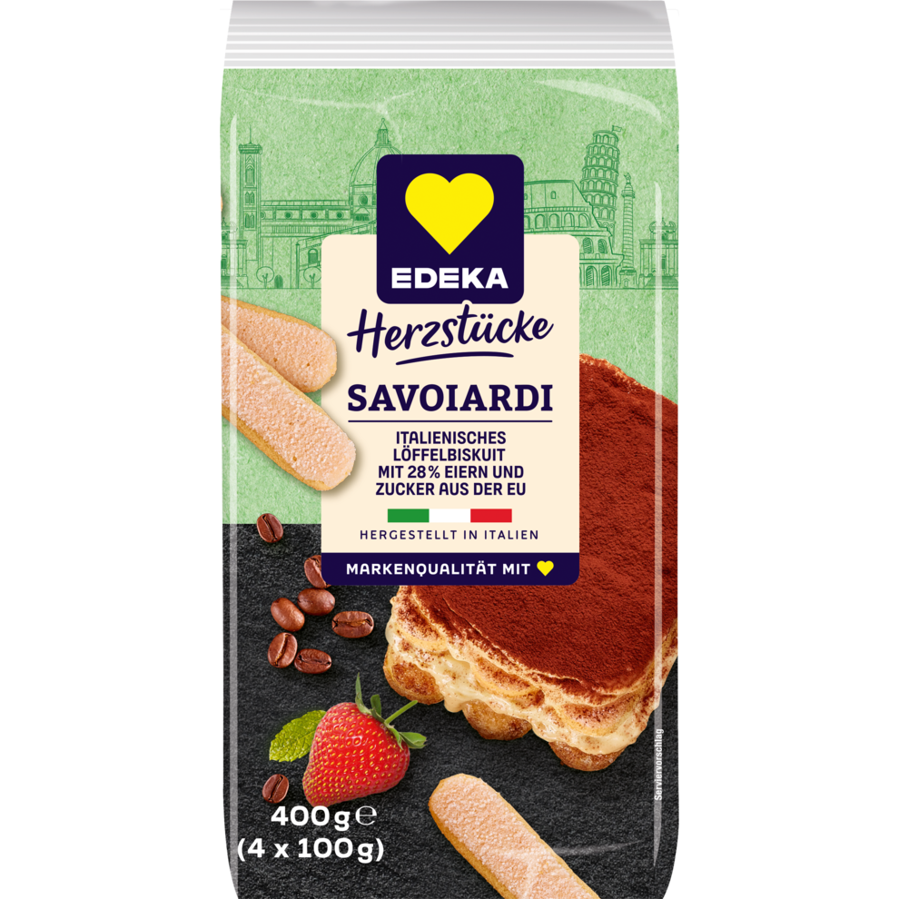 EDEKA Herzstücke Savoiardi Italienisches Löffelbiskuit 400g