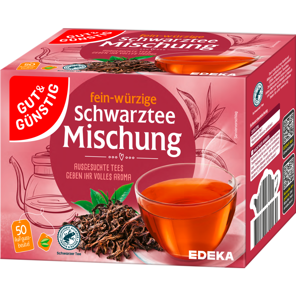 GUT&GÜNSTIG Schwarzteemischung 50x1,75g