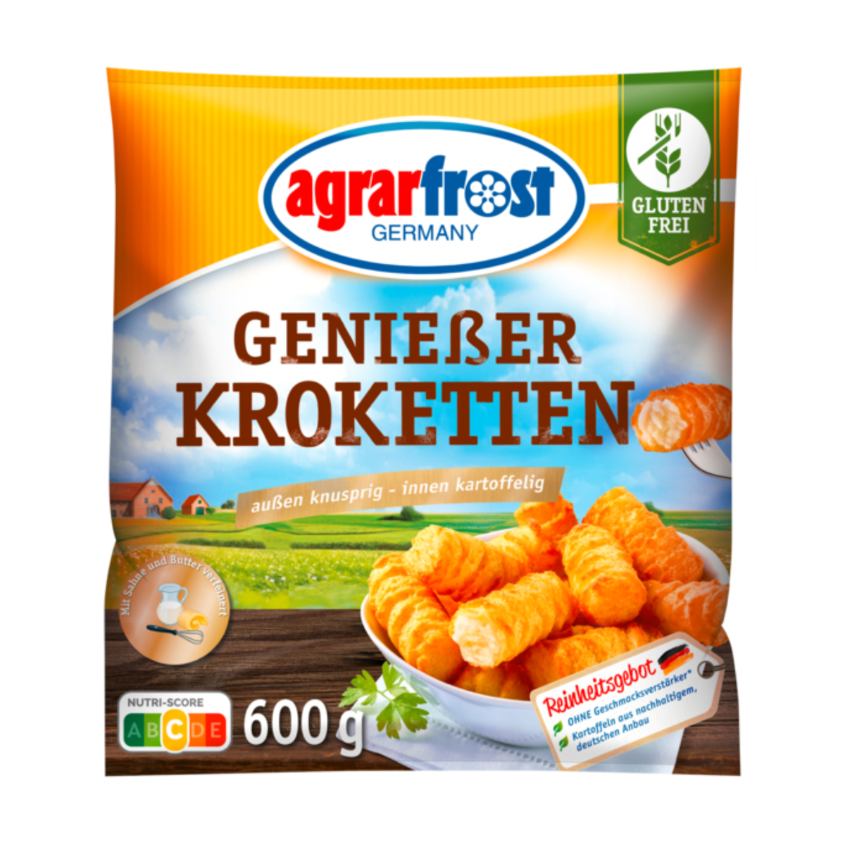 Agrarfrost Genießer Kroketten glutenfrei 600g
