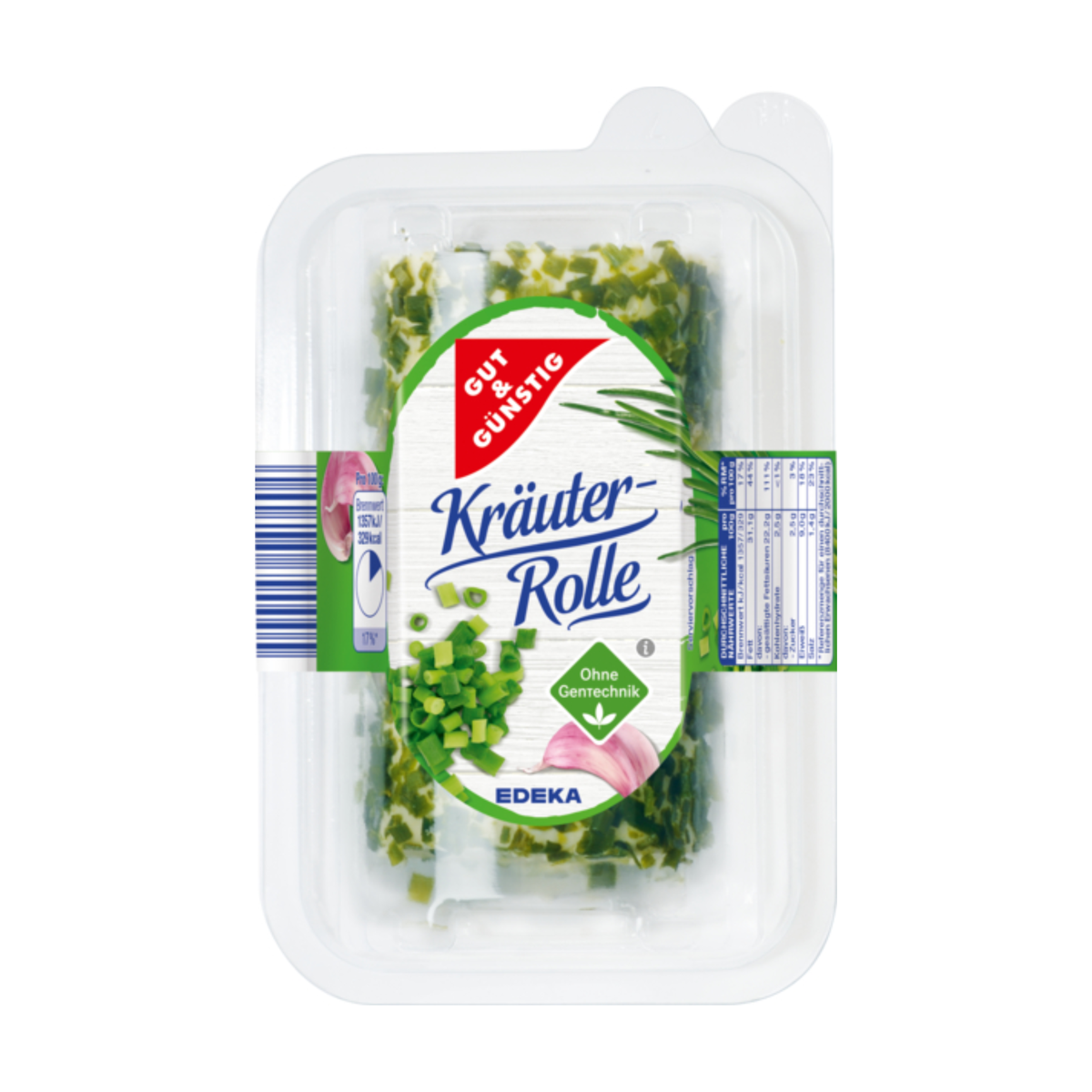 GUT&GÜNSTIG Kräuter Frischkäse Rolle Doppelrahmstufe 100g VLOG