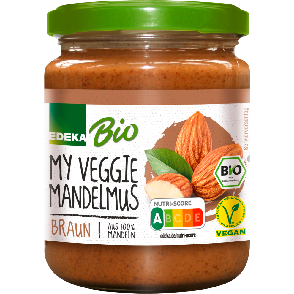 Bio EDEKA+Vegan Mandelmus braun 250g