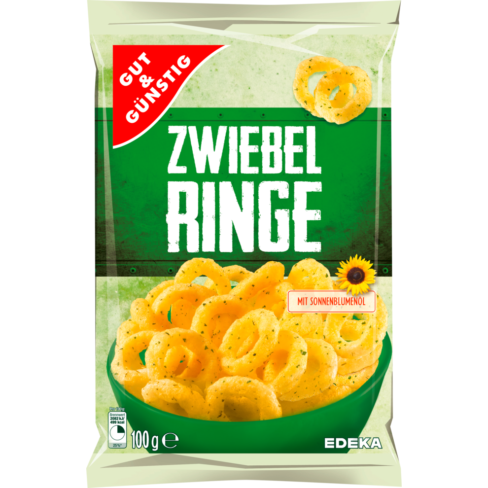 GUT&GÜNSTIG Zwiebelringe 100g