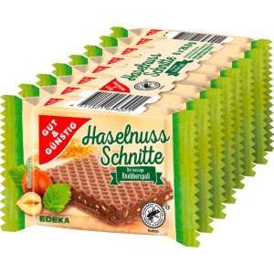 GUT&GÜNSTIG Haselnuss-Schnitte 8x20,8g