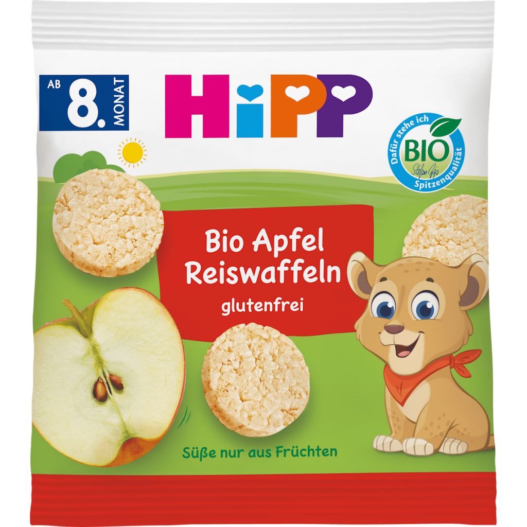 Bio Hipp Reiswaffeln Apfel ab 8.Monat 30g