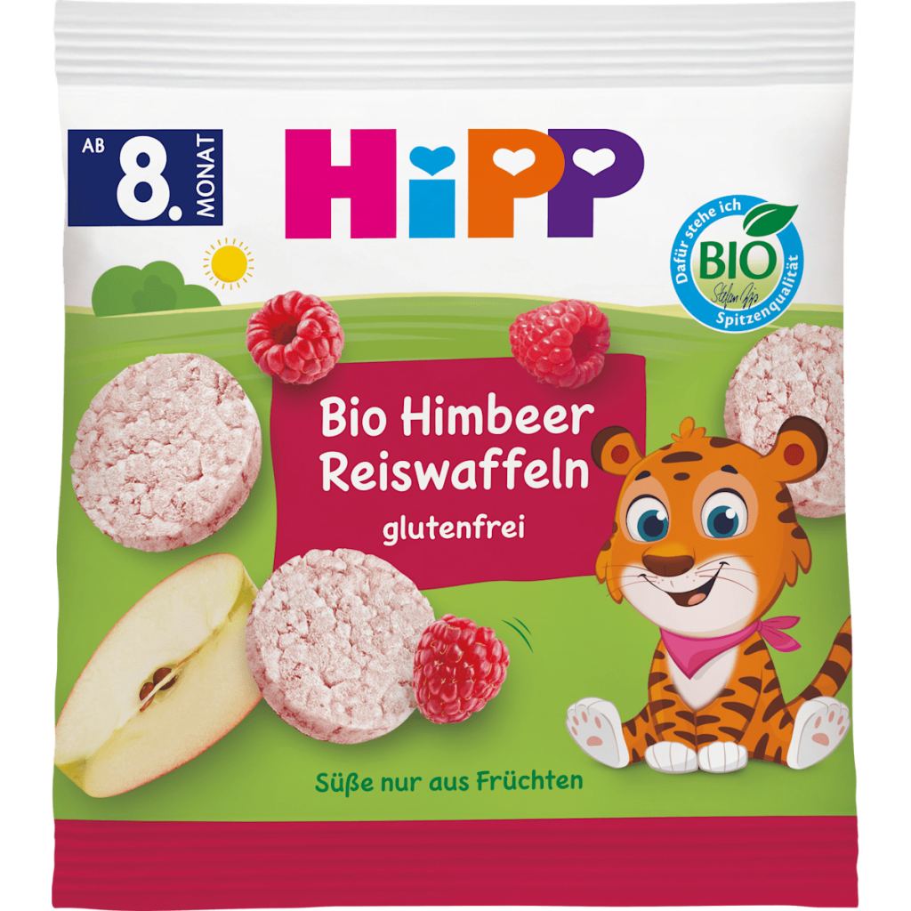 Bio Hipp Reiswaffeln Himbeer ab 8.Monat 30g