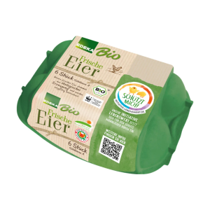Bio EDEKA Eier Huhn&Hahn Aufzucht vGK 6ST