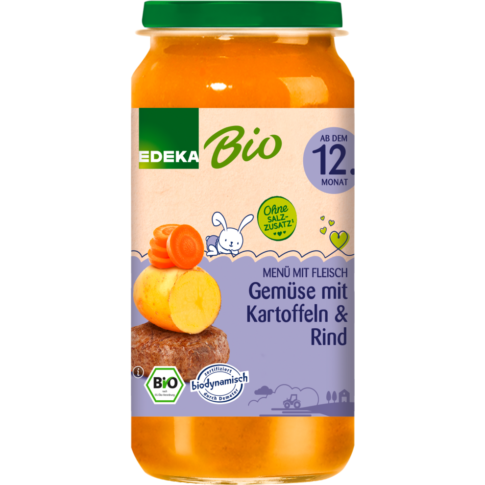 Demeter EDEKA Gemüse mit Kartoffeln&Rind ab dem 12.Monat 250g