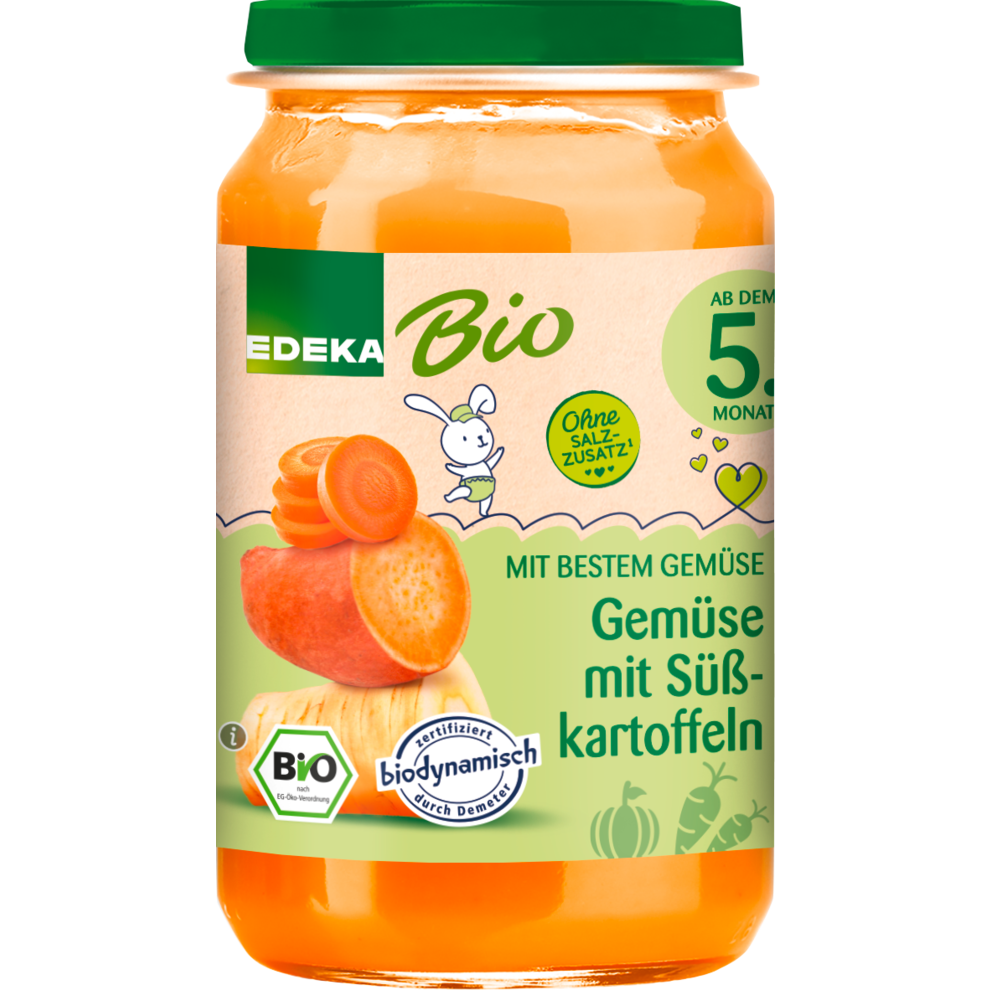 Demeter EDEKA Gemüse mit Süßkartoffeln ab dem 5.Monat 190g