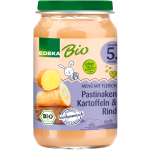 Demeter EDEKA Pastinaken Kartoffeln und Rind ab dem 5.Monat 190g