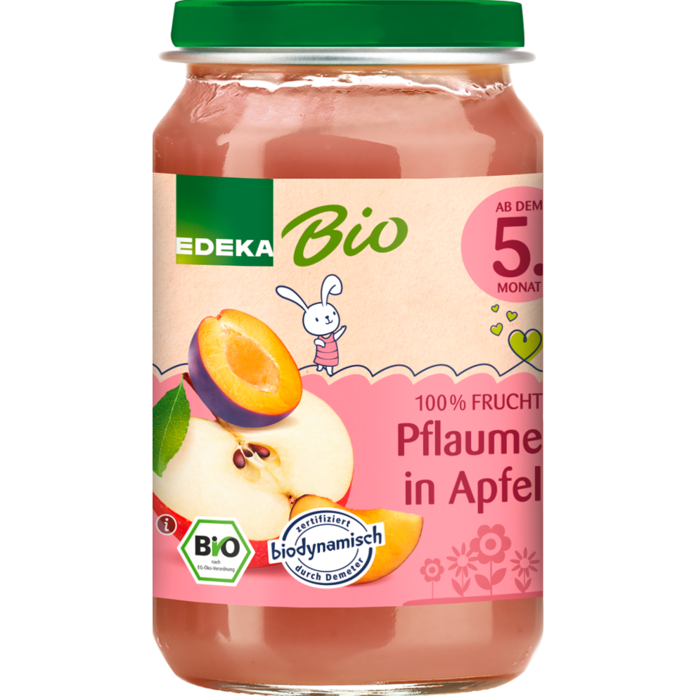 Demeter EDEKA Pflaume in Apfel ab dem 5.Monat 190g