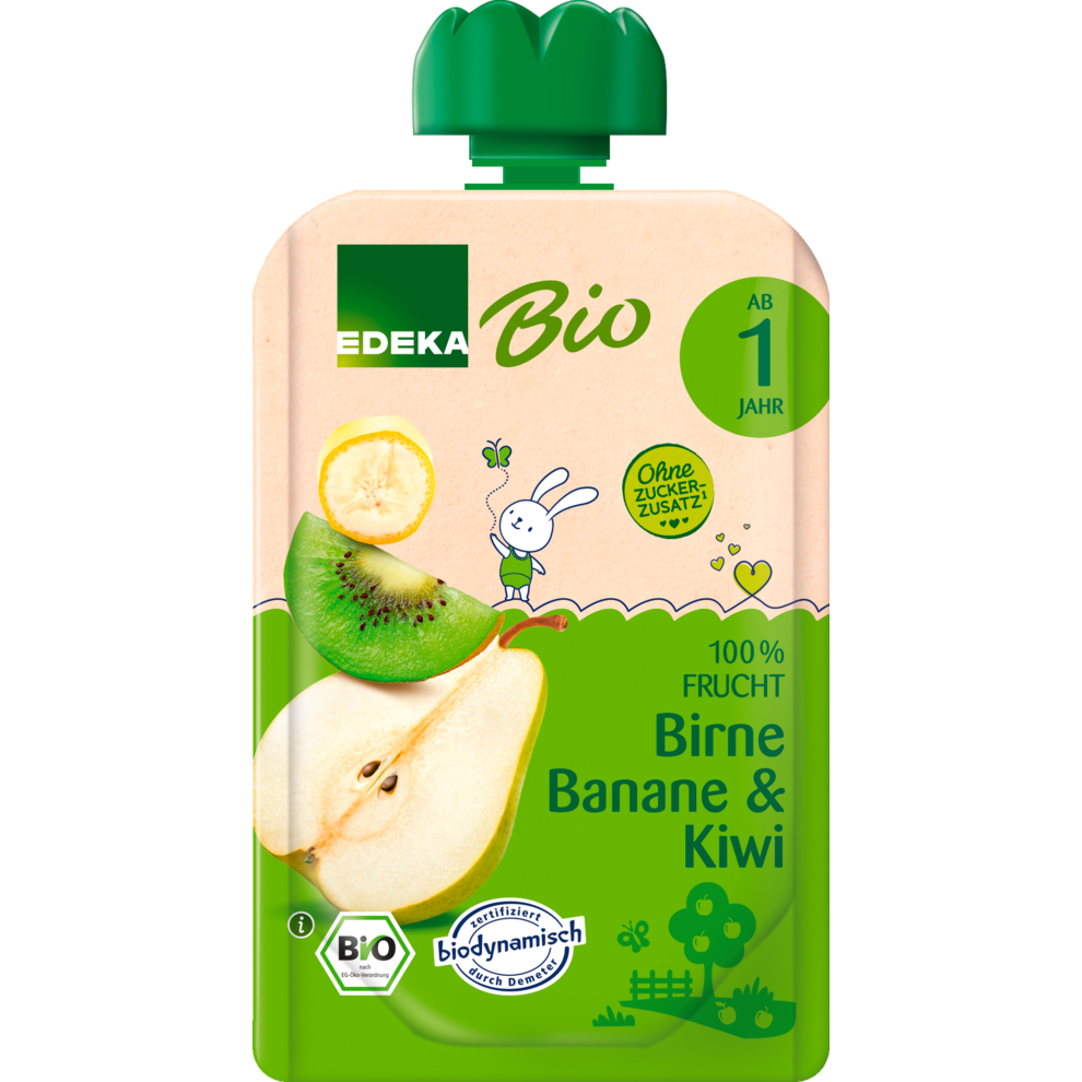 Demeter EDEKA Birne Banane&Kiwi ab 1.Jahr 100g