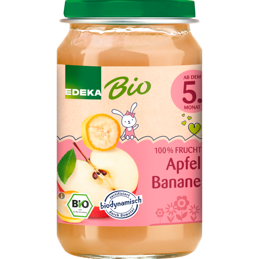 Demeter EDEKA яблоко, банан, 5.Monat 190g