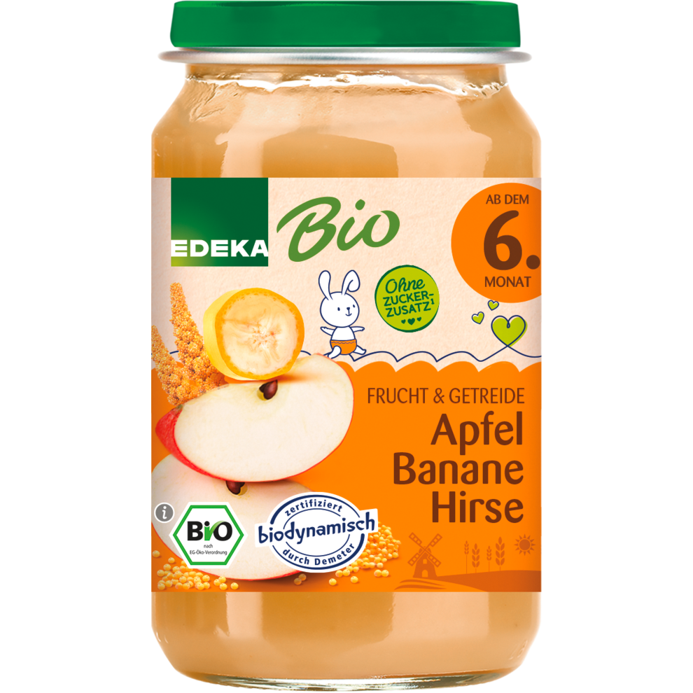 Demeter EDEKA Apfel-Banane-Hirse ab dem 6.Monat 190g