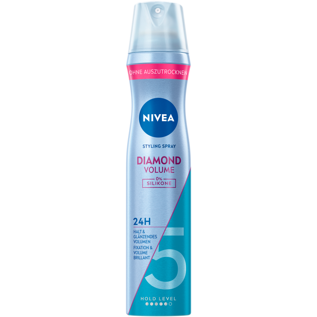 Nivea Styling Spray Diamond Volume 0% Silikone 24H 250ml
