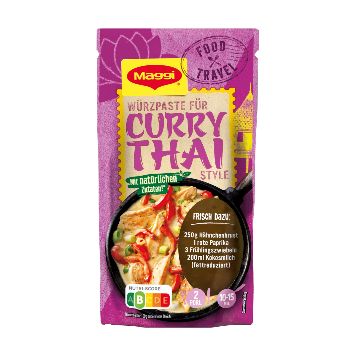 Maggi Food Travel Würzpaste Curry Thai Style 65g