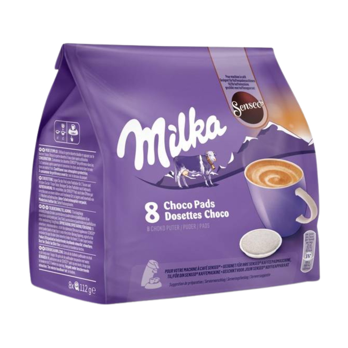Senseo Milka шоколад диски 8ST 112g