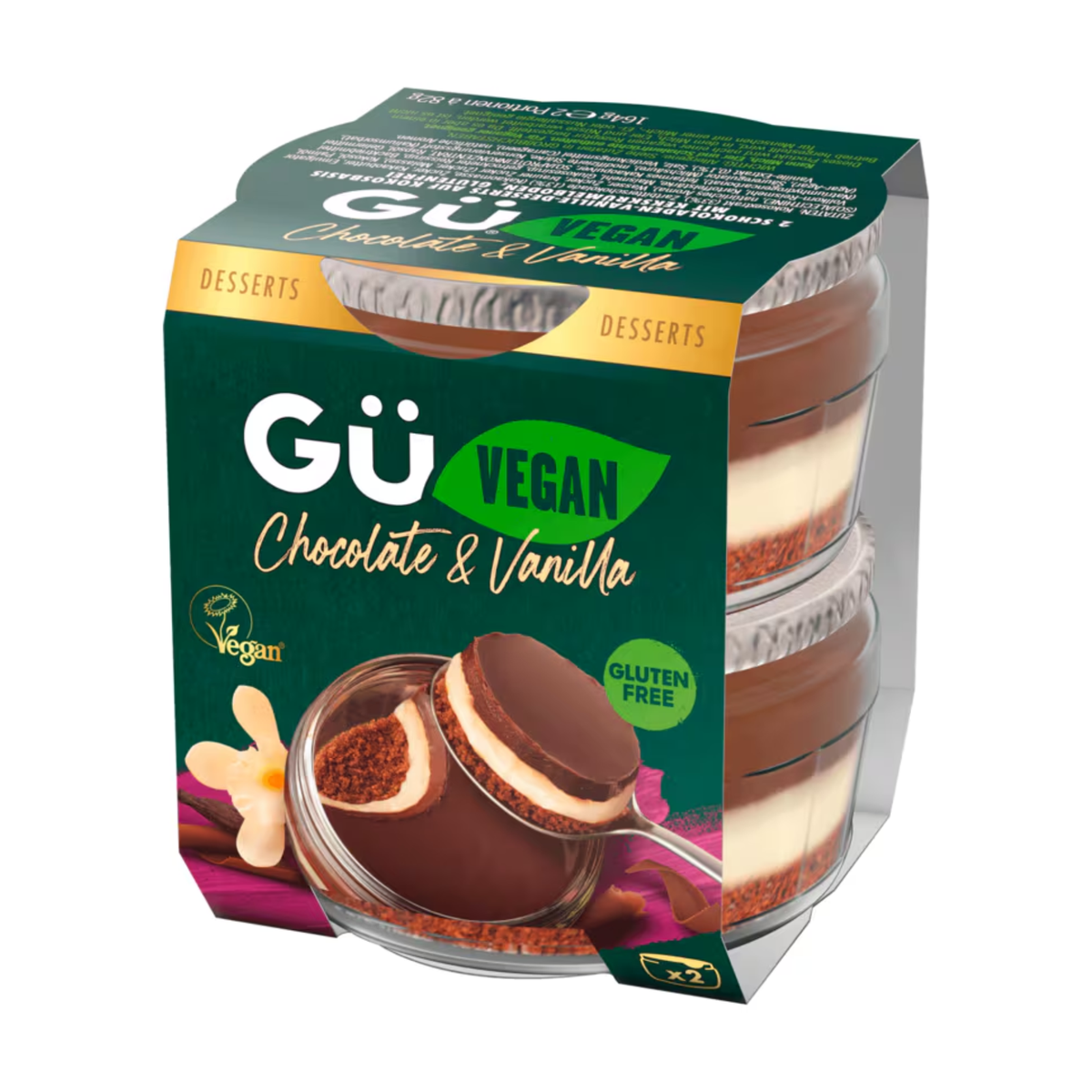 GÜ Free From Cheesecake Schoko Vanilla 2x82g
