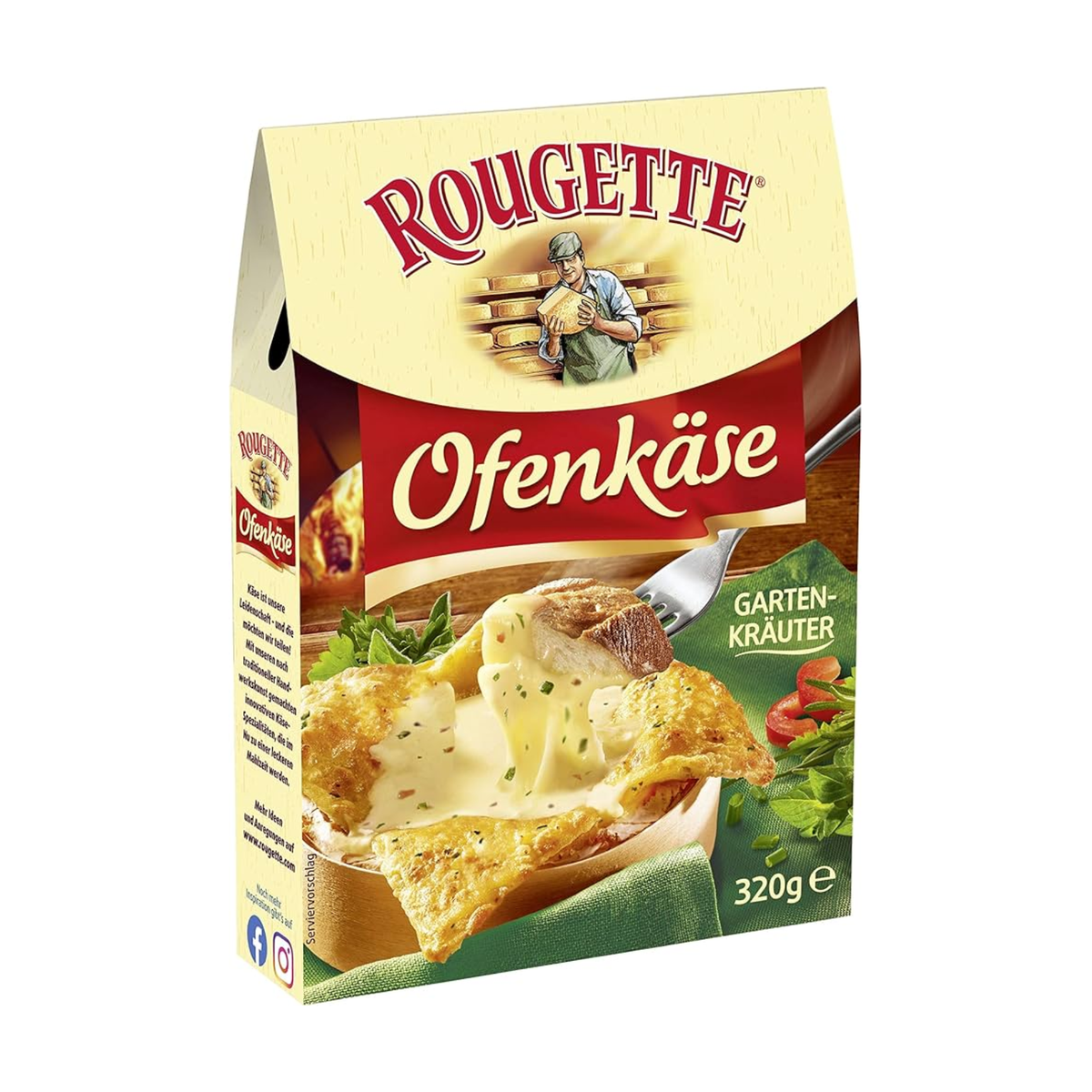 Rougette Ofenkäse Gartenkräuter 58% Rahmstufe 320g