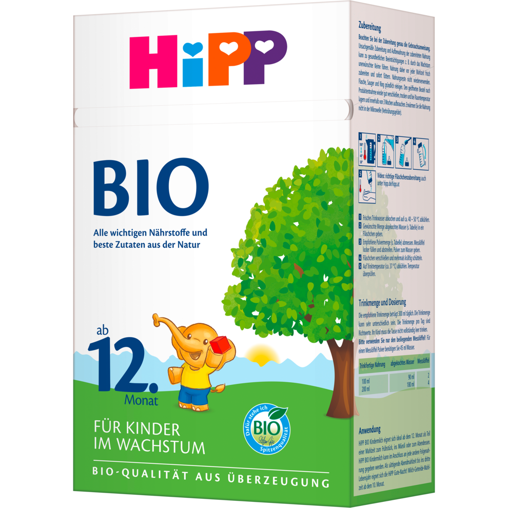 Bio Hipp Kindermilch ab dem 12.Monat 600g