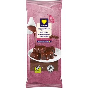 EDEKA Herzstücke Zartbitter Schokoladen Kuvertüre 200g