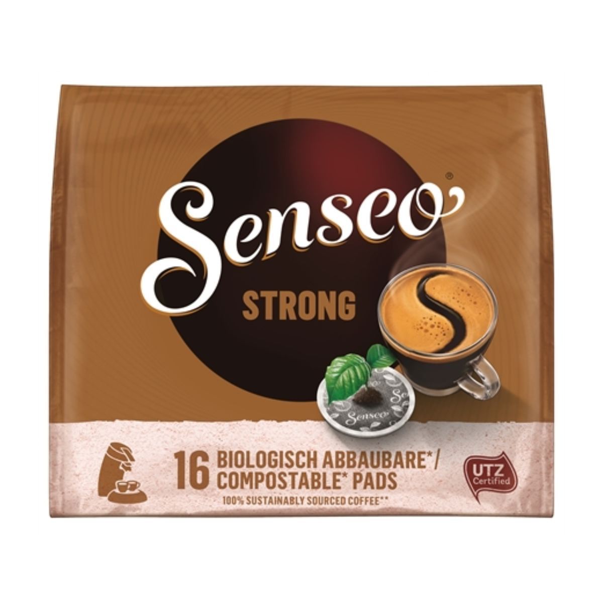 Senseo Kaffee Pads strong 16ST 111g