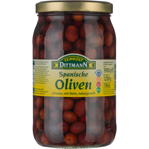 Feinkost Dittmann оливки чёрный, косточки 1900g