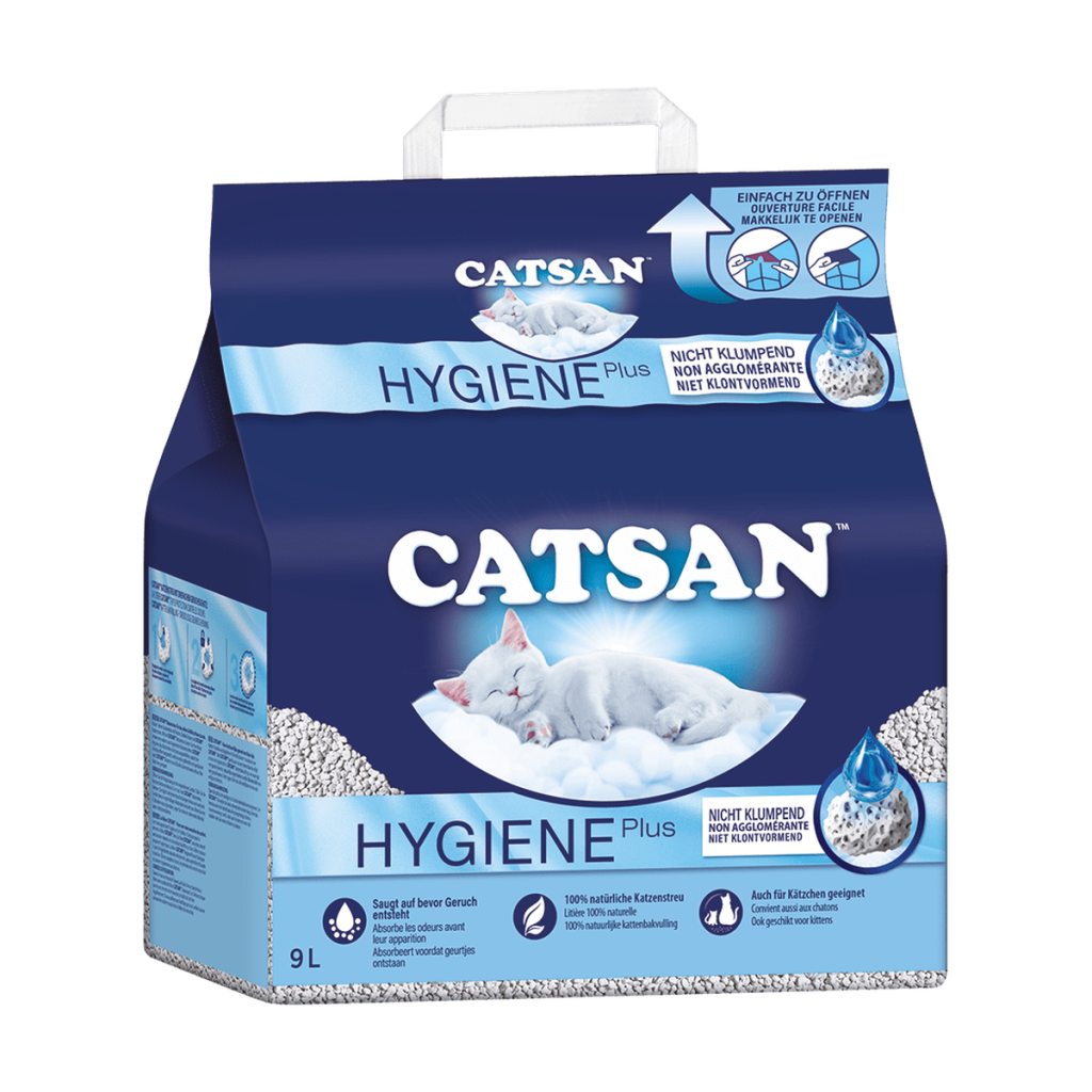 Catsan Hygiene Plus Katzenstreu 9l