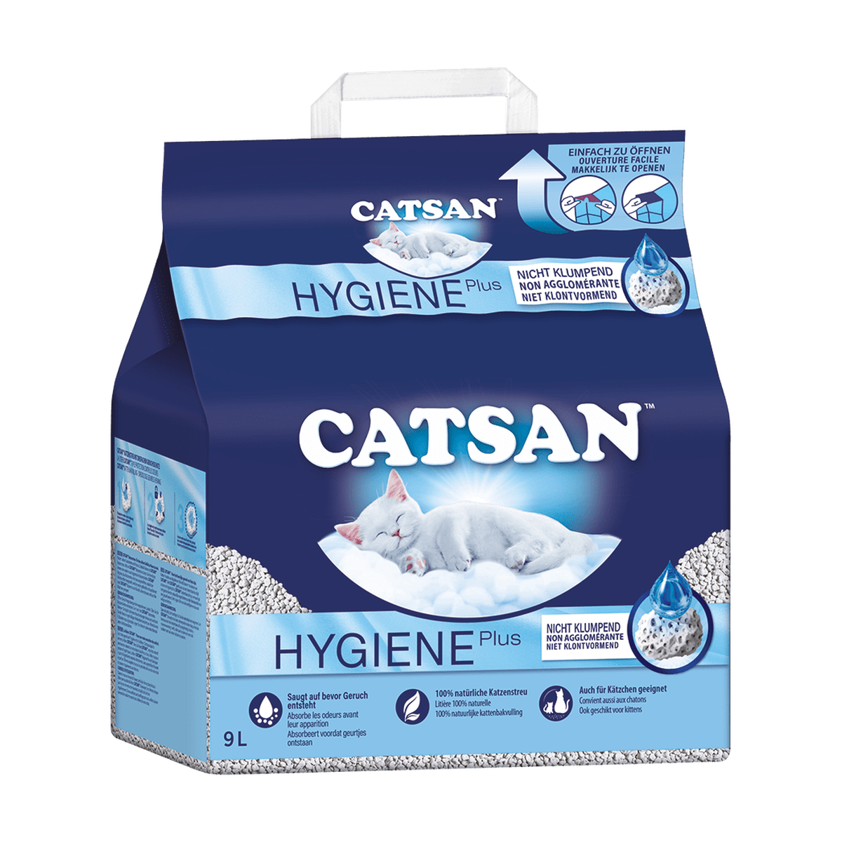 Catsan Hygiene Plus Katzenstreu 9l