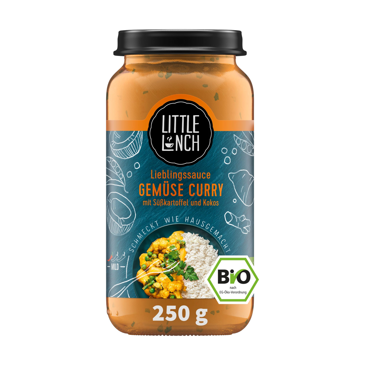 Bio Little Lunch Lieblingssauce Gemüse Curry 250g