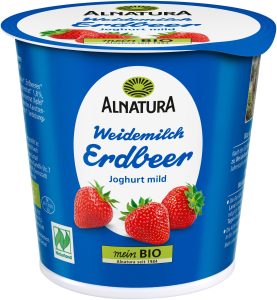 Bio Alnatura йогурт, клубника 3,9% 150g