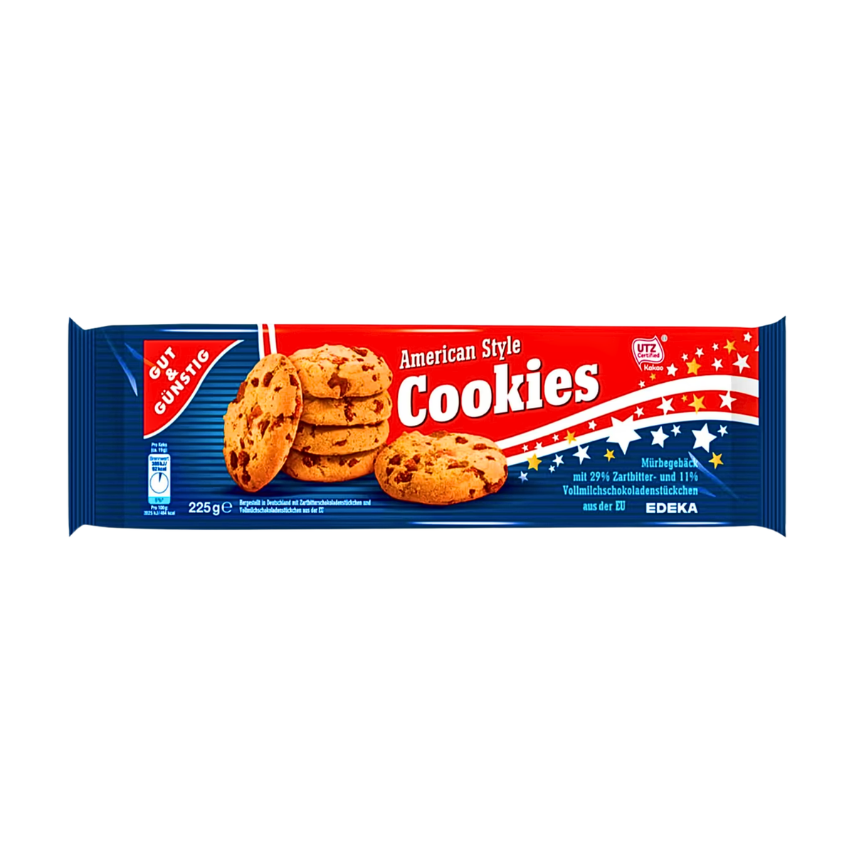 GUT&GÜNSTIG Cookies American Style Classic 225g