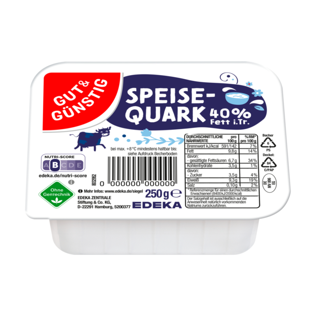 GUT&GÜNSTIG Творог 40% 250g VLOG