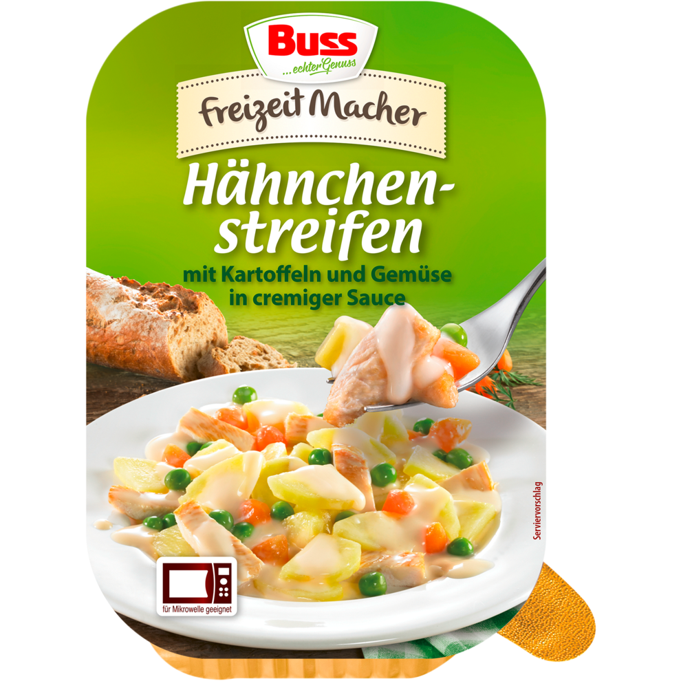 Buss Hähnchenstreifen in Sauce Freizeitmacher 300g