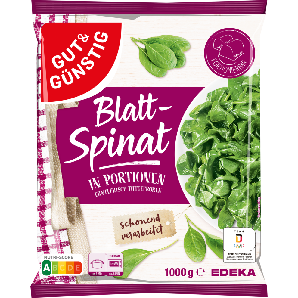 GUT&GÜNSTIG Blattspinat 1000g