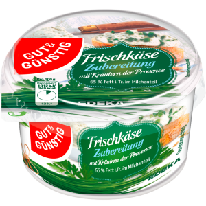 GUT&GÜNSTIG Frischkäse Kräuter 65% Doppelrahmstufe 150g