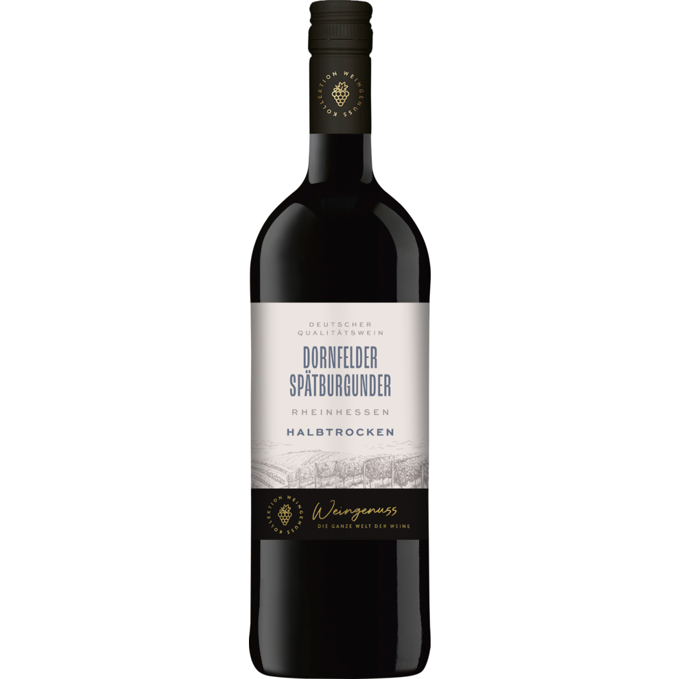 Wein-Genuss Дорнфельдер пино нуар Рейнгессен полусухое QbA 1l