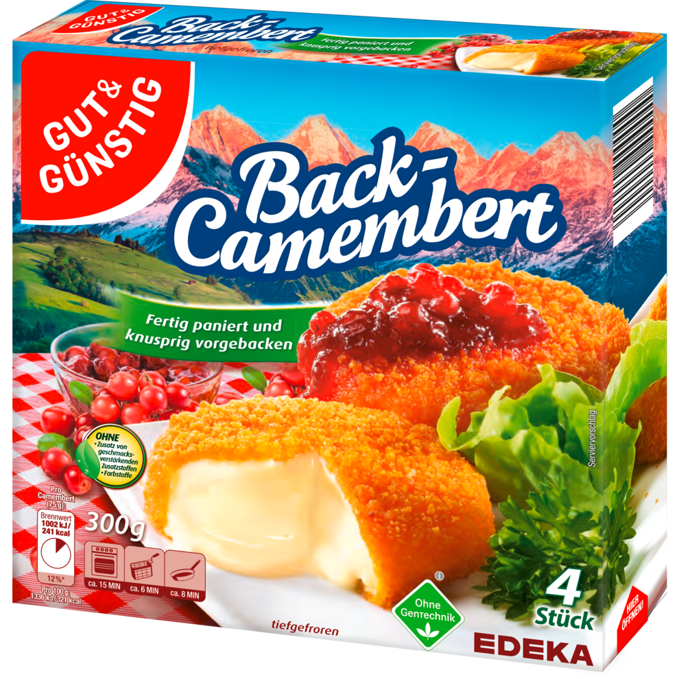 GUT&GÜNSTIG Back-Camembert 4x75g VLOG