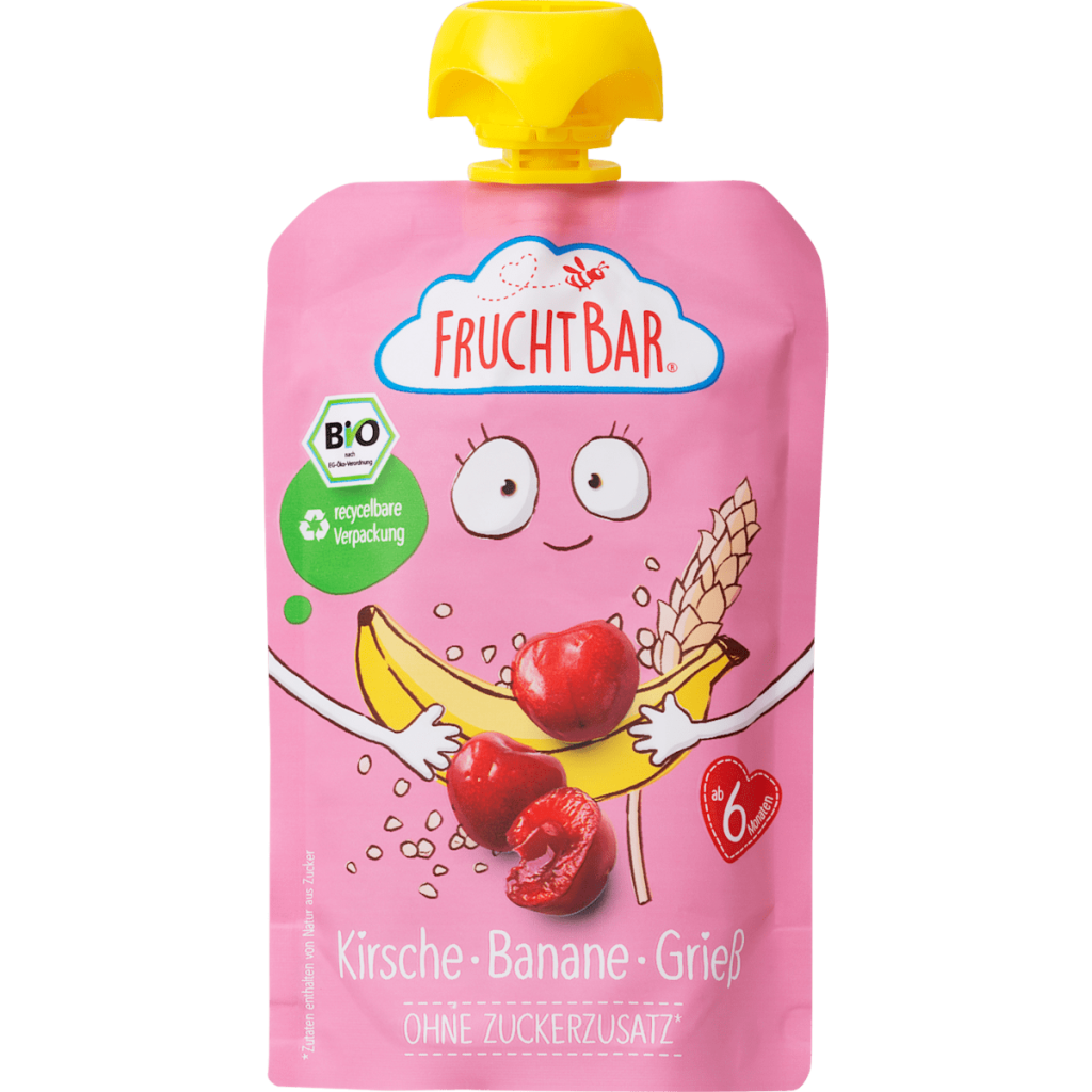 Bio Fruchtbar Fruchtpüree mit Grieß ab 6 Monaten 100g