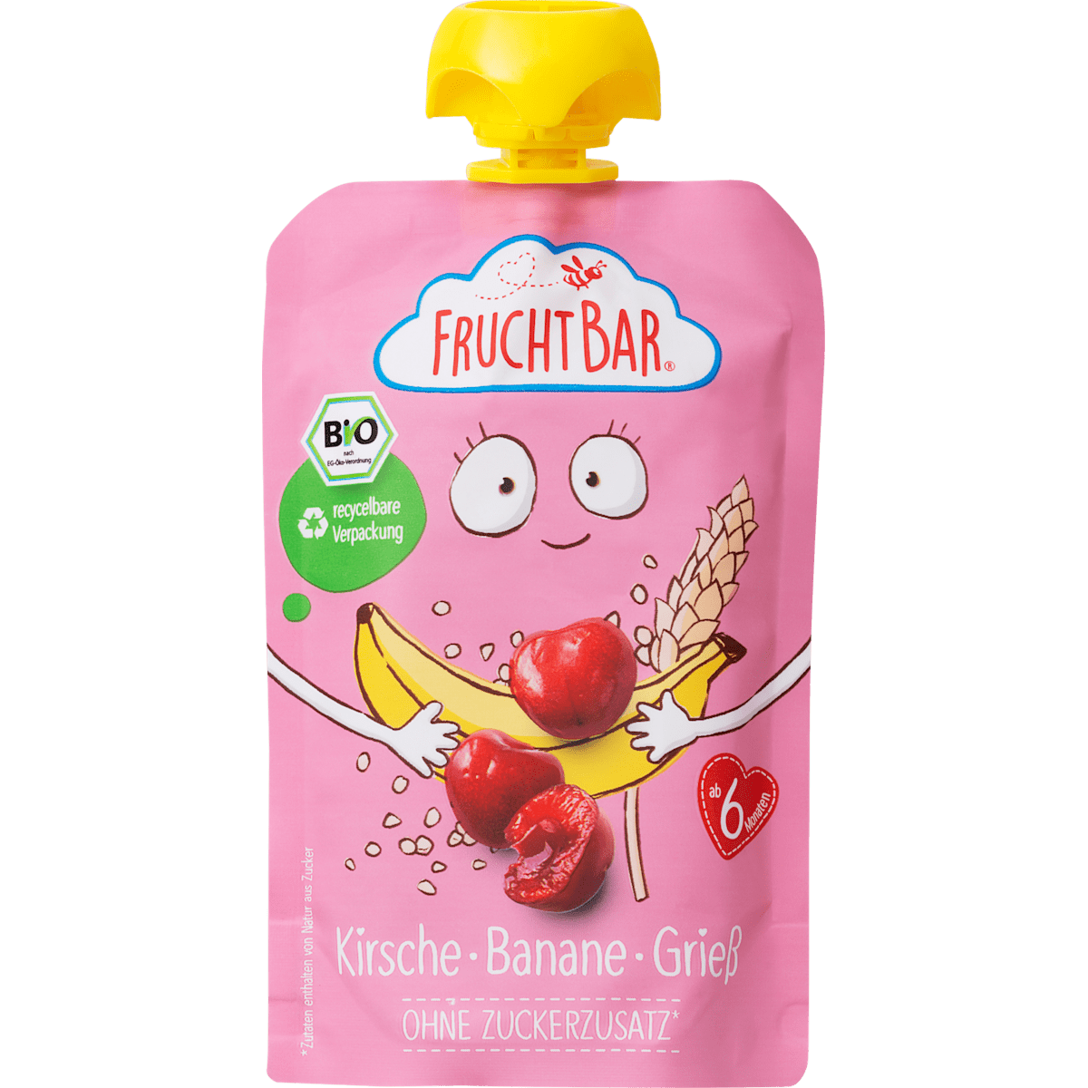 Bio Fruchtbar Fruchtpüree mit Grieß ab 6 Monaten 100g