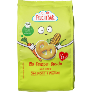 Bio Fruchtbar Knusper-Brezeln Mais Karotte 25g