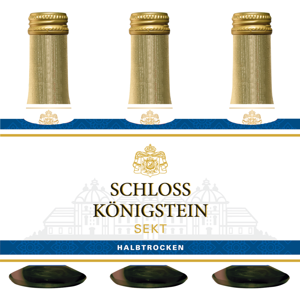 Schloss Königstein weiß halbtrocken 3x0,20l