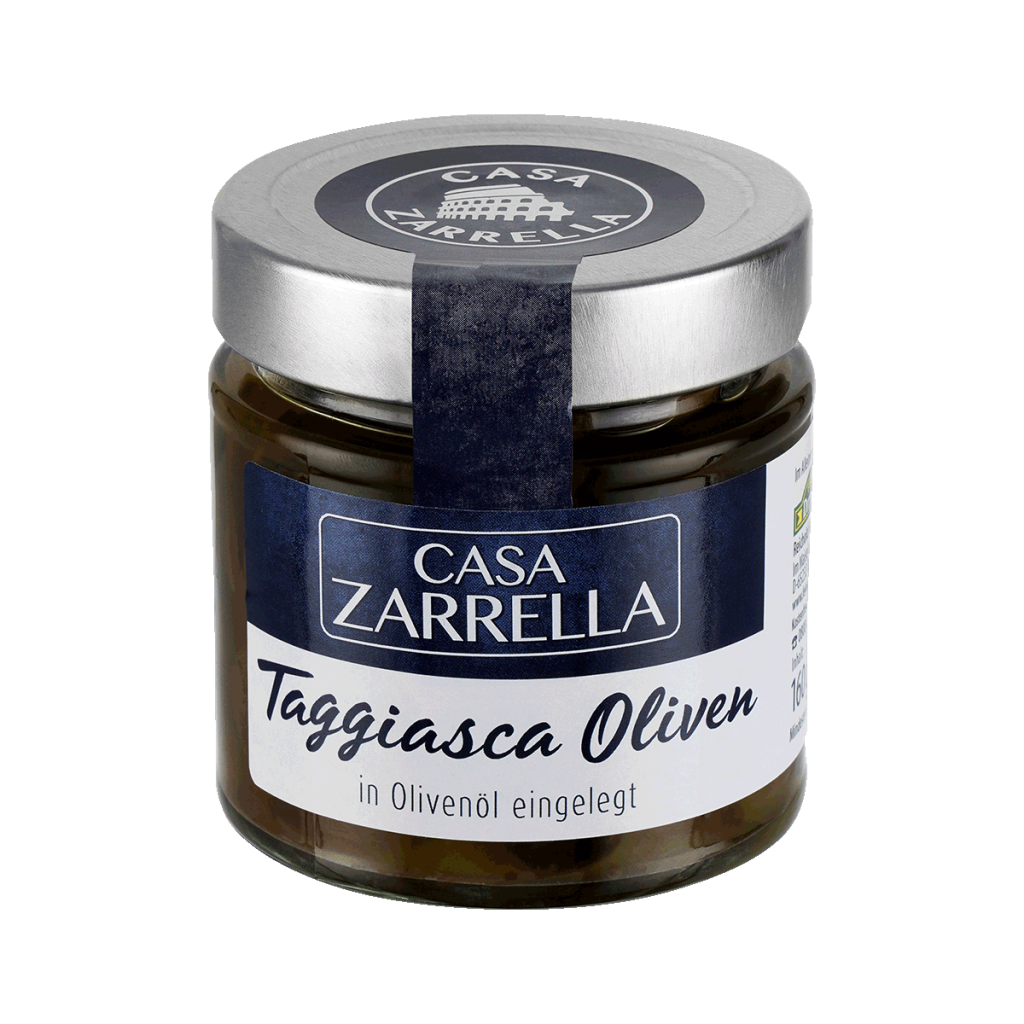 Casa Zarrella Taggiasca Oliven 160g