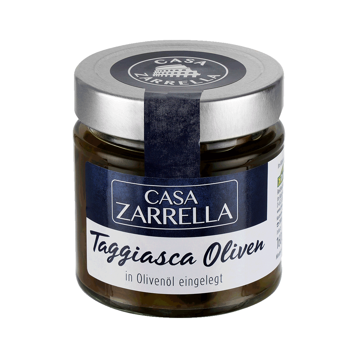 Casa Zarrella Taggiasca Oliven 160g