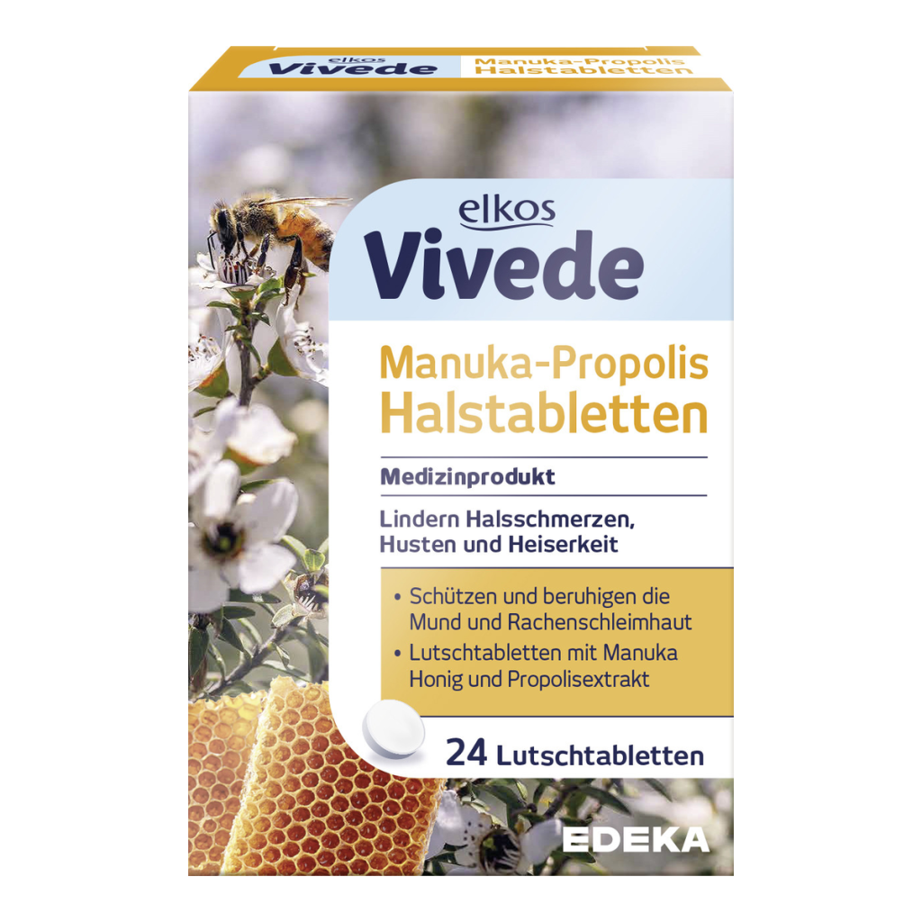 EDEKA elkos VIVEDE Manuka-Propolis Halstabletten 24ST