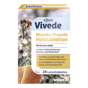 EDEKA elkos VIVEDE Manuka-Propolis Halstabletten 24ST