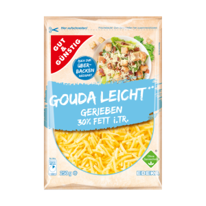 GUT&GÜNSTIG Gouda leicht gerieben 30% 250g VLOG