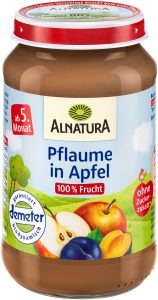 Demeter Alnatura Apfel-Pflaume nach 4.Monat 190g