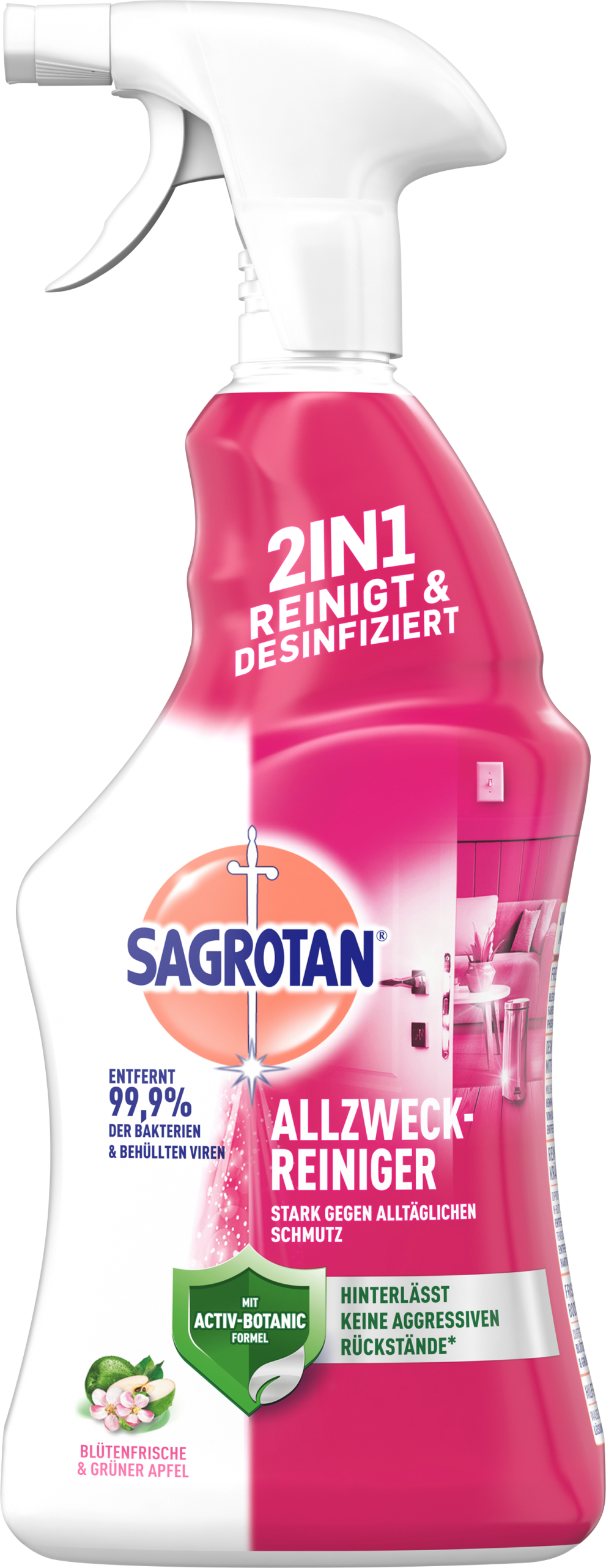 Sagrotan Allzweck-Reiniger Blütenfrische&Grüner Apfel 750ml